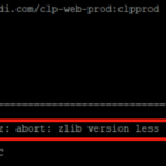 failed to register layer: exit status 22: unpigz: abort: zlib version less than 1.2.3